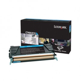 Картридж лазерный Lexmark C746A2CG | C746A1CG | C746A3CG голубой 7000 стр