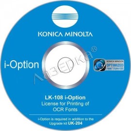 Ключ активации поддержка шрифтов Konica Minolta A0PD02G