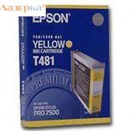 Epson T481 | C13T481011 картридж струйный [C13T481011] желтый 220 мл (оригинал) 