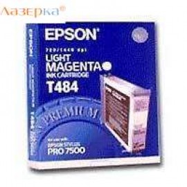 Epson T484 | C13T484011 картридж струйный [C13T484011] светло-пурпурный 220 мл (оригинал) 