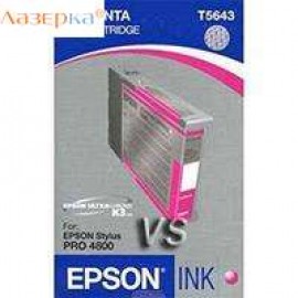 Картридж струйный Epson T5643 | C13T564300 пурпурный 110 мл