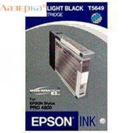 Картридж струйный Epson T5649 | C13T564900 светло-серый 110 мл