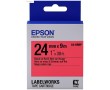 Картридж ленточный Epson LK-6RBP | C53S656004 черный на красном 24 мм 9 м