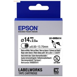 Epson LK-6WBA14 | C53S656903 термоусадочная трубка [C53S656903] черный на белом 24 мм 2,5 м (оригинал) 