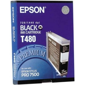 Картридж струйный Epson T480 | C13T480011 черный 220 мл