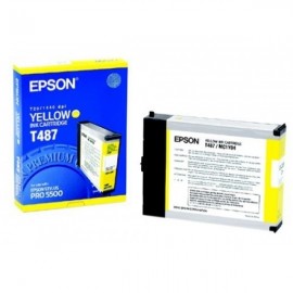 Epson T487 | C13T487011 картридж струйный [C13T487011] желтый 110 мл (оригинал) 