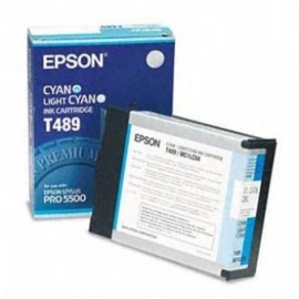 Картридж струйный Epson T489 | C13T489011 светло-голубой 125 мл