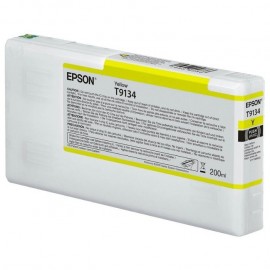 Картридж струйный Epson T9134 | C13T913400 желтый 200 мл