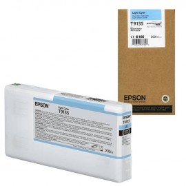 Картридж струйный Epson T9135 | C13T913500 светло-голубой 200 мл