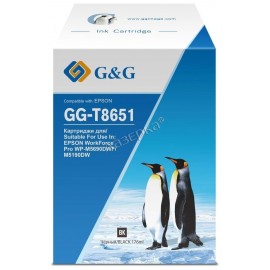 Картридж G&G GG-T8651 [Epson T8651 | C13T865140] 176 мл, черный