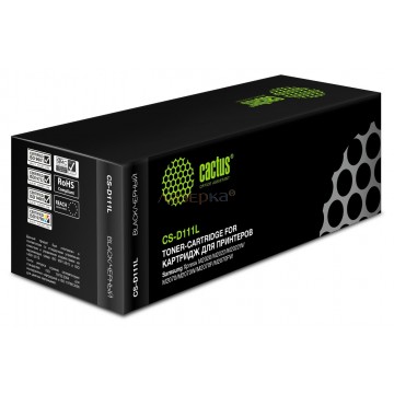 Картридж Cactus CS-D111L совместимый лазерный картридж [Samsung MLT-D111L | SU801A] 1800 стр, черный