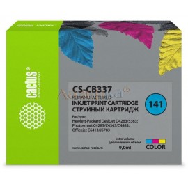 Картридж струйный Cactus-PR CS-CB337 цветной 9 мл