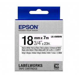 Картридж ленточный Epson LK-5WBVN | C53S655027 черный на белом 18 мм 7 м