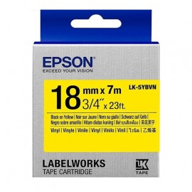 Картридж ленточный Epson LK-5YBVN | C53S655028 черный на желтом 18 мм 7 м