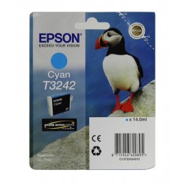 Картридж струйный Epson T3242 | C13T32424010 голубой 14 мл