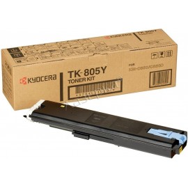 Картридж лазерный Kyocera TK-805Y | 370AL310 желтый 10000 стр