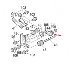 Шестерня Ricoh AB017688