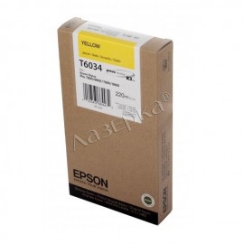 Картридж струйный Epson T6034 | C13T603400 желтый 220 мл