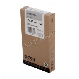 Картридж струйный Epson T6037 | C13T603700 светло-черный 220 мл