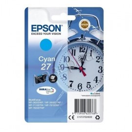 Картридж струйный Epson 27 | C13T27024022 Голубой 300 стр