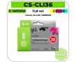Картридж струйный Cactus CS-CLI36 цветной 11,8 мл