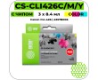Картридж струйный Cactus-PR CS-CLI426C/M/Y набор цветной 8,2 мл