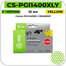 Картридж струйный Cactus CS-PGI1400XLY желтый 11,5 мл