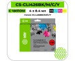 Картридж струйный Cactus CS-CLI426BK/M/C/Y черный + цветной 33.6 мл