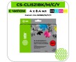 Картридж струйный Cactus CS-CLI521BK/M/C/Y черный + цветной 33.6 мл