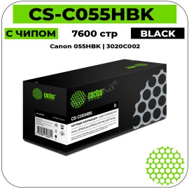 Картридж лазерный Cactus CS-C055HBK черный 7600 стр