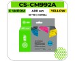 Картридж струйный Cactus CS-CM992A желтый 400 мл