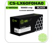 Картридж лазерный Cactus CS-LX60F0HA0 черный 10000 стр