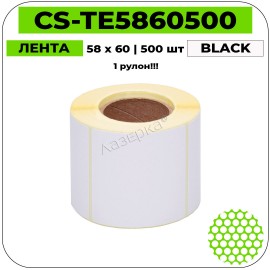 Термоэтикетки Cactus CS-TE5860500 черный на белом 58 x 60 мм 500 шт