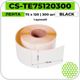 Термоэтикетки Cactus CS-TE75120300 черный на белом 75 x 120 мм 300 шт