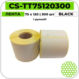 Термоэтикетки Cactus CS-TT75120300 черный на белом 75 x 120 мм 300 шт
