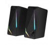 Redragon Акустическая 2.0 система Waltz черн,6 Вт,RGB,USB+3.5 jack