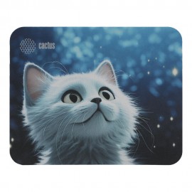 Коврик для мыши Cactus White Cat 220x180x2мм (CS-MPC-P06XS)