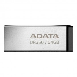 Флеш накопитель 64GB A-DATA UR350, USB 3.2, металл/коричневый