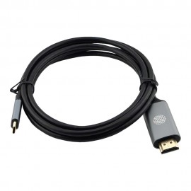 Кабель аудио-видео Cactus CS-USBC-HDMI-2-2 черный