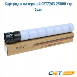 Картридж лазерный CET7263 25000 стр голубой