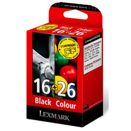 Lexmark 16 + 26 | 80D2126E картридж струйный [80D2126E] черный + цветной 335 + 275 стр (оригинал) 