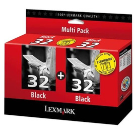 Lexmark 32 + 32 | 80D2956E картридж струйный [80D2956E] черный 2 x 230 стр (оригинал) 