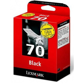 Картридж струйный Lexmark 70 + 70 | 80D2957 черный 2 x 600 стр