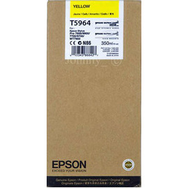 Картридж струйный Epson T5964 | C13T596400 желтый 350 мл