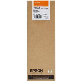 Epson T636A | C13T636A00 картридж струйный [C13T636A00] оранжевый 700 мл (оригинал) 