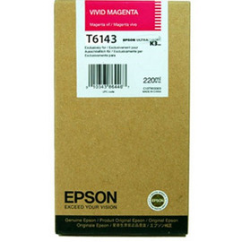 Картридж струйный Epson T6143 | C13T614300 пурпурный 220 мл