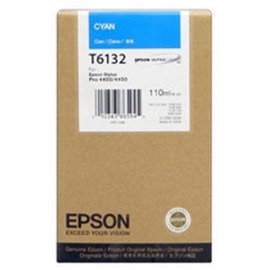 Картридж струйный Epson T6132 | C13T613200 голубой 110 мл