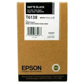 Картридж струйный Epson T6138 | C13T613800 черный-матовый 110 мл