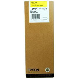 Картридж струйный Epson T6064 | C13T606400 желтый 220 мл