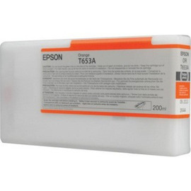 Epson T653A | C13T653A00 картридж струйный [C13T653A00] оранжевый 200 мл (оригинал) 